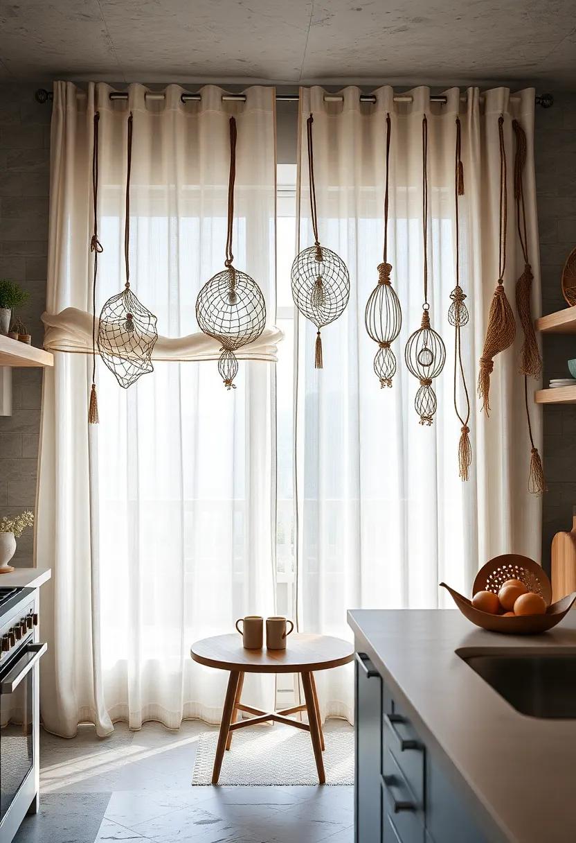 Fisherman’s Net inspired: Incorporate unique fisherman’s net motifs for an authentic coastal ​experience, adding character and charm to your kitchen