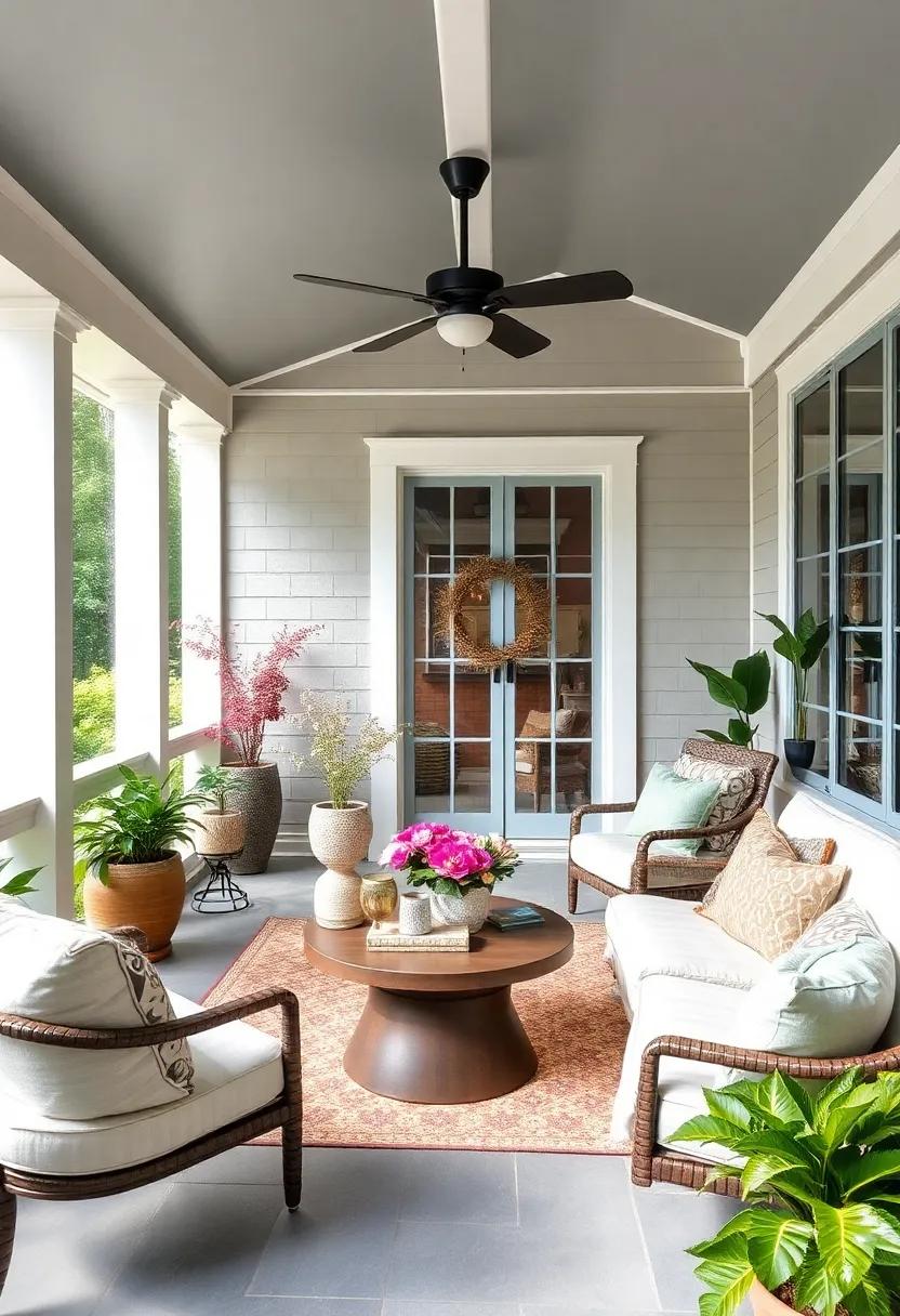 seasonal Decor: ⁢revamp your screened porch‌ decor regularly⁢ to reflect the changing ‌seasons, from cozy autumn colors to bright summer florals, keeping the space feeling fresh