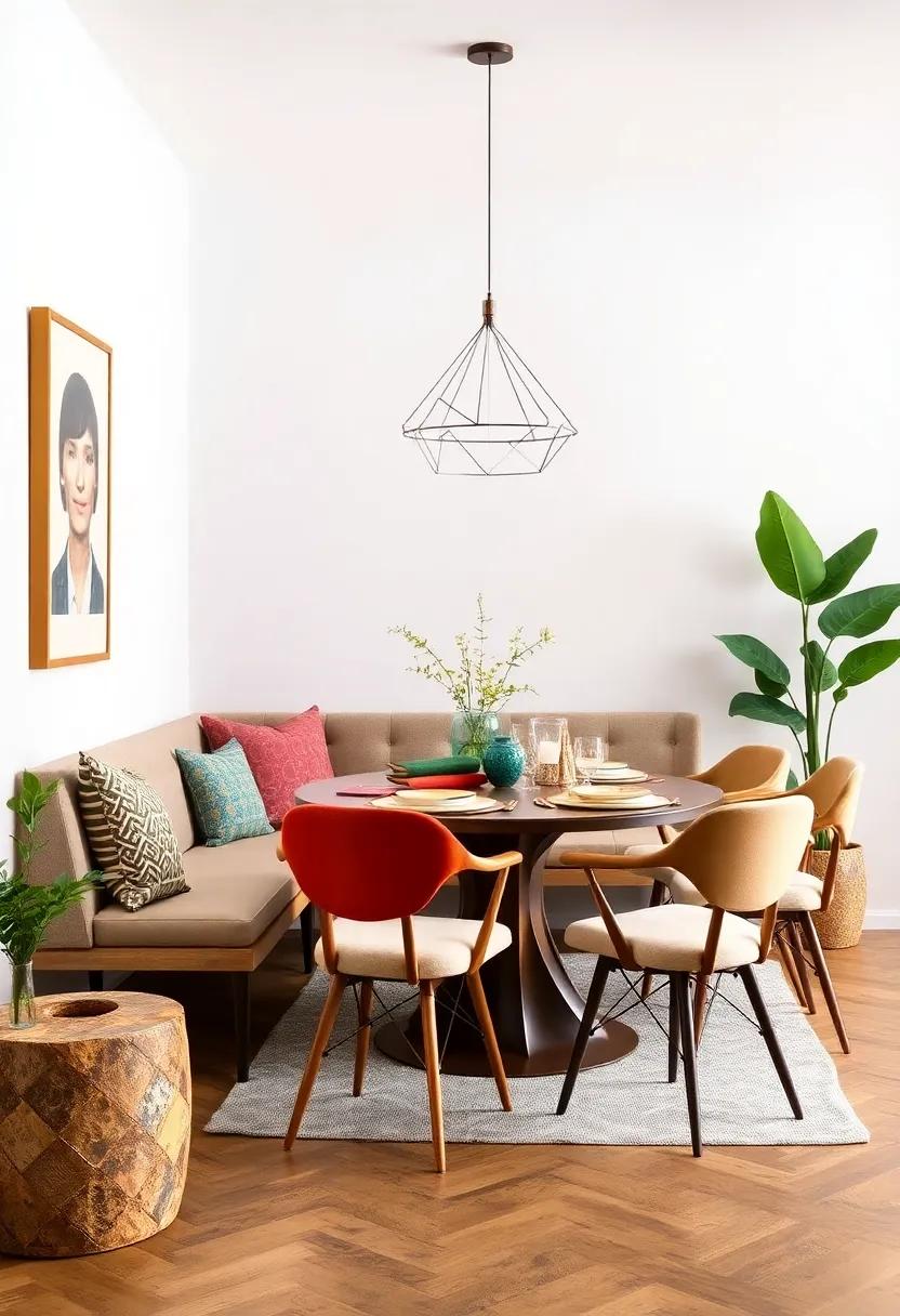 eclectic Dining Set: Mix and match different styles of chairs around a‌ communal table for a relaxed and ‌playful dining experience