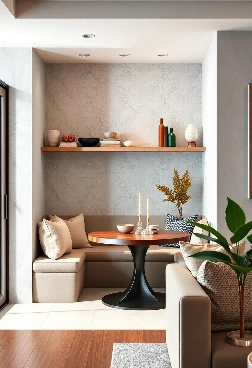 Open Shelving: Install open shelves above your nook to ‍display chic dishware or cookbooks that blend‌ functionality and style