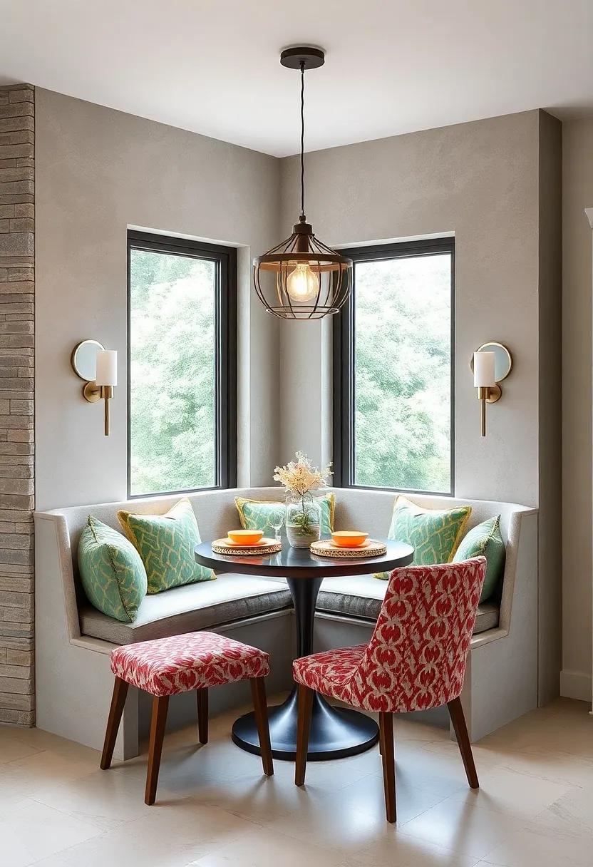 Playful Patterns: Incorporate patterned fabrics in your seat⁢ cushions and table linens for a⁢ fun and‍ lively atmosphere that sparks joy