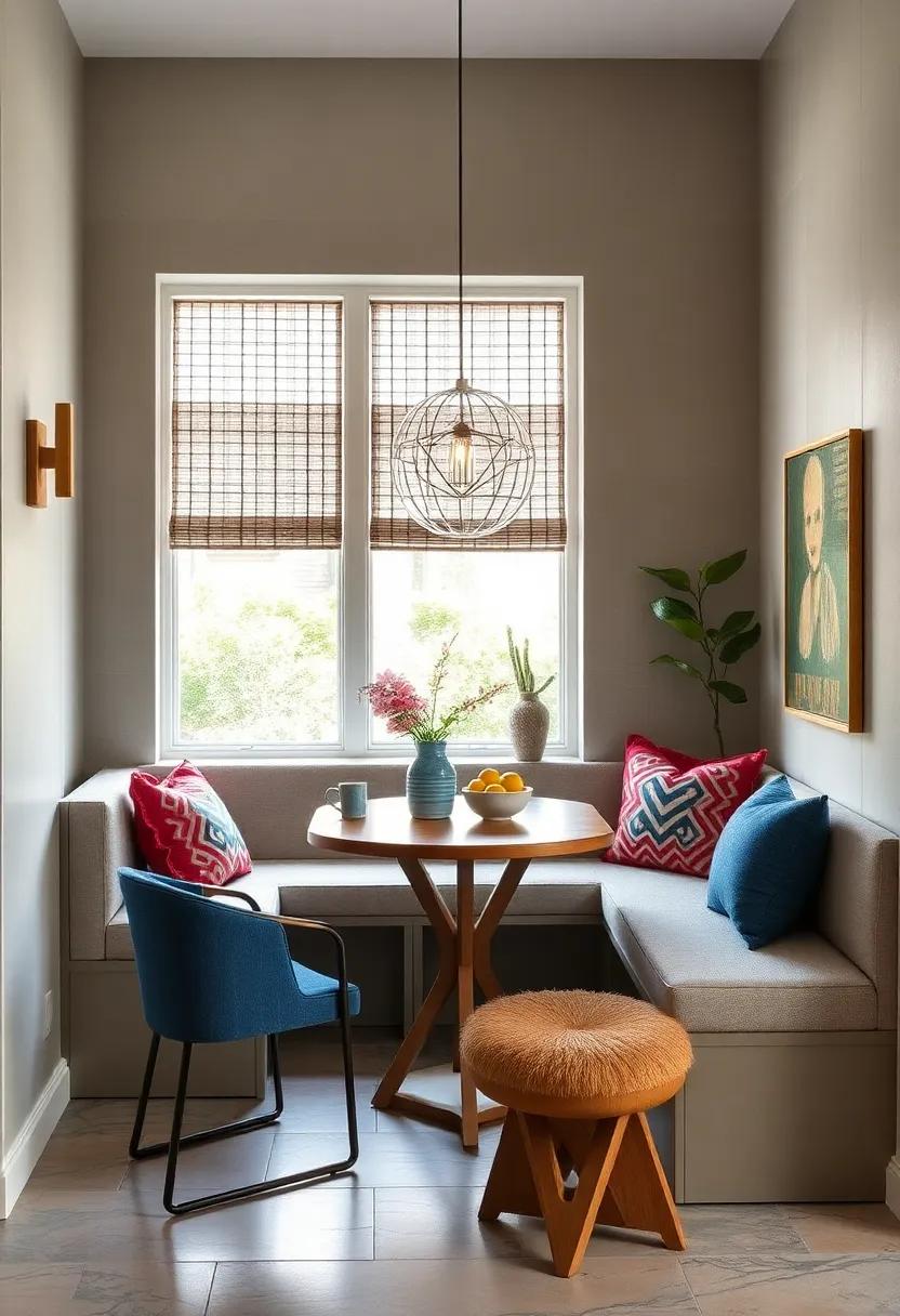 Smart Storage: Use corner cabinets or benches with ⁤storage options to keep dining‌ essentials ‍handy while reducing ⁣clutter in your nook