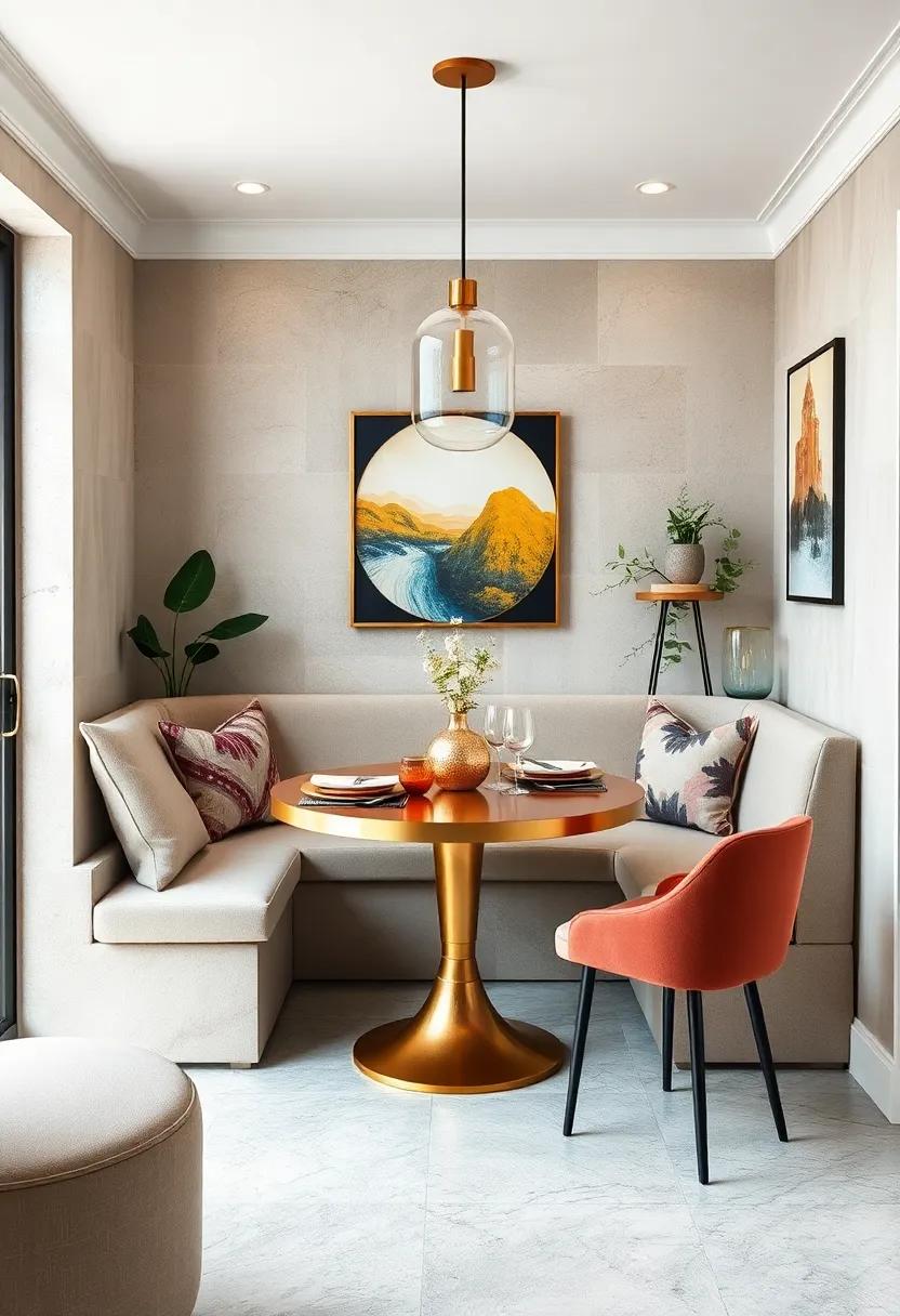 A Touch of Luxe: Integrate metallics with gold⁢ or brass accents in your ​table settings or decor, elevating your nook to a chic ⁤dining experience