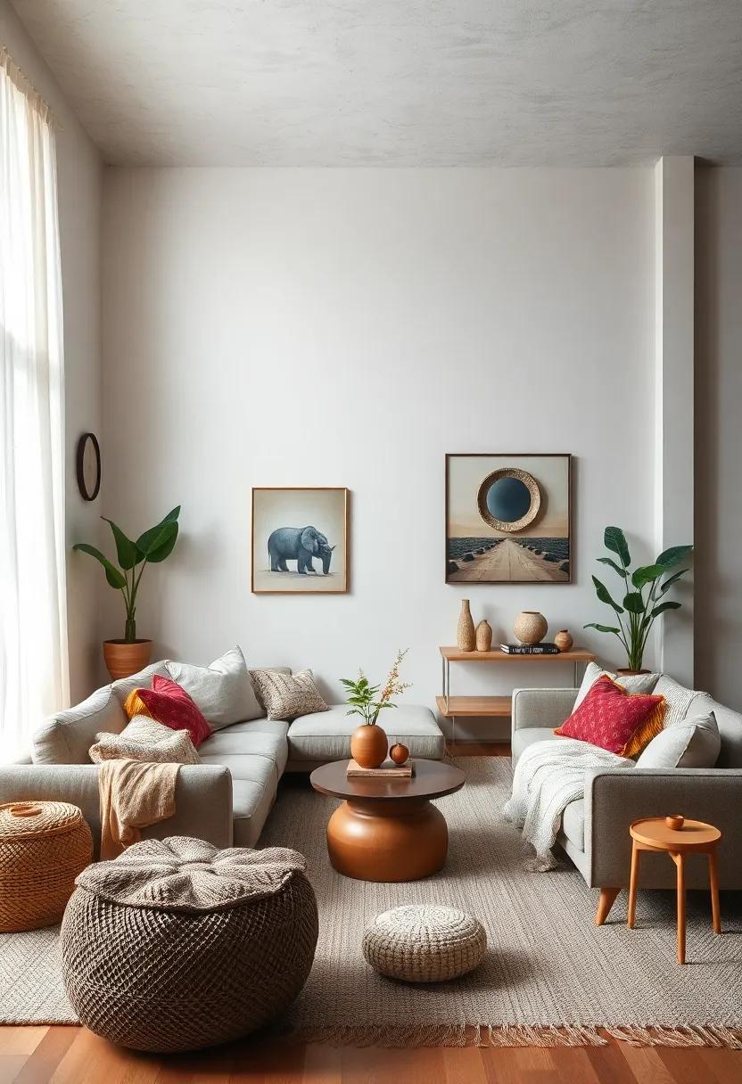 Layer Textures: Combine various⁤ textures ⁤like woven rugs,⁢ plush throws, and beaded pillows to create a tactile,⁣ inviting space that feels warm​ and lived-in