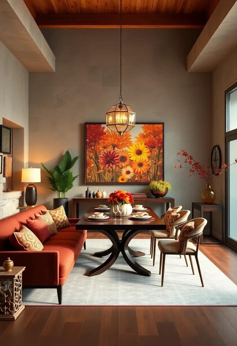 Fall-Influenced Artwork to Inspire ⁤Conversations ⁣Around ​the Table