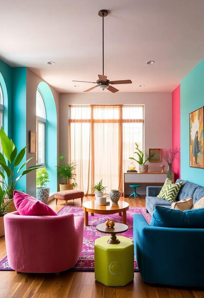 Embracing Whimsy through Color: Infusing Vibrant Hues into Home Spaces