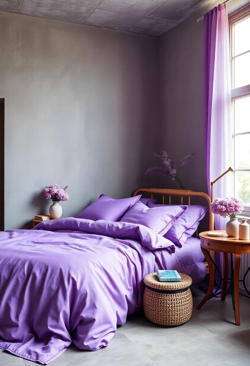 Soft Lavender Bedding: Transform your bedroom into ⁢a peaceful retreat with bedding in ⁣soft lavender tones that promote relaxation