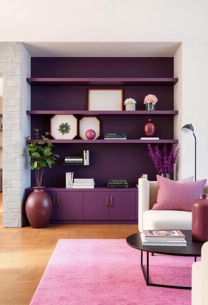 Deep Plum Bookends: Organize your​ bookshelf with striking⁣ plum bookends that add character and a pop of⁢ color