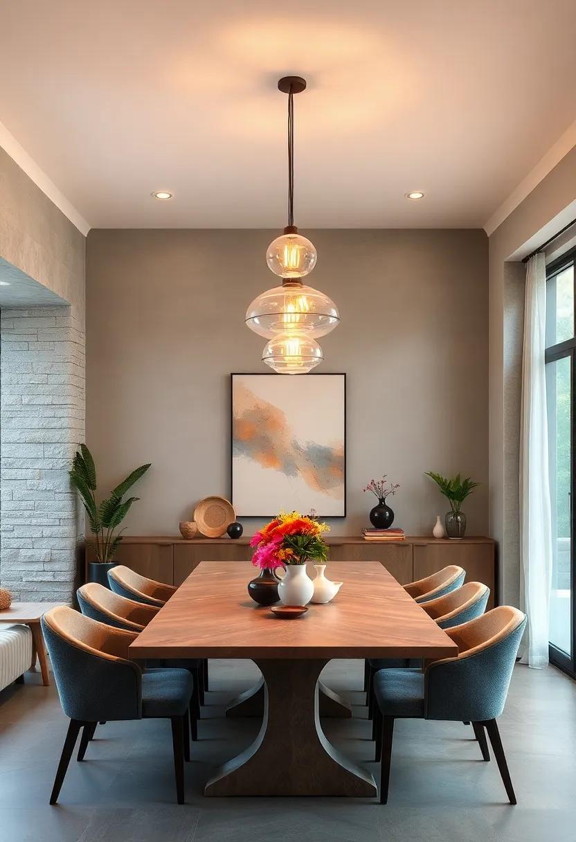 Mixing and ⁣Matching Pendant Styles for an Eclectic Dining Room Vibe