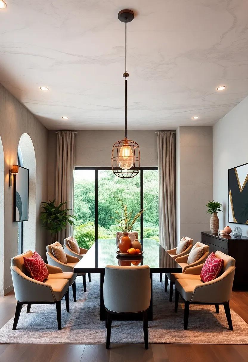 Utilizing ⁤Pendant ⁢Lighting to Enhance Dining Room ⁢Color schemes