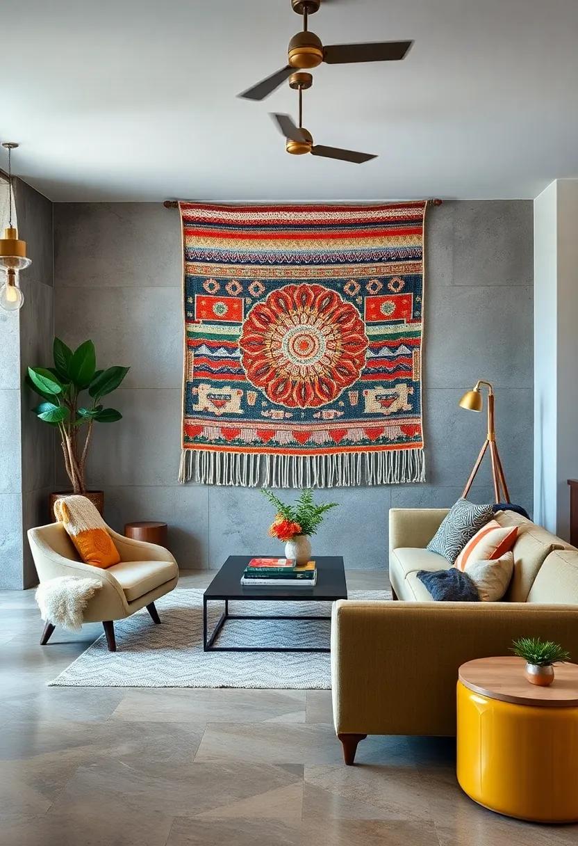 Textile⁤ Wall Hanging: Elevate your walls with a tapestry of colors and patterns,introducing ⁣warmth and texture while showcasing artisanal craftsmanship