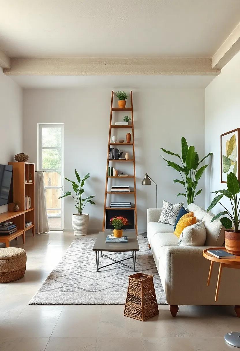 Vintage Ladder Shelf: Embrace the charm of yesteryears with a ladder that finds new life ⁤as a shelf, perfect for ⁢displaying art, plants, or ⁣cherished books