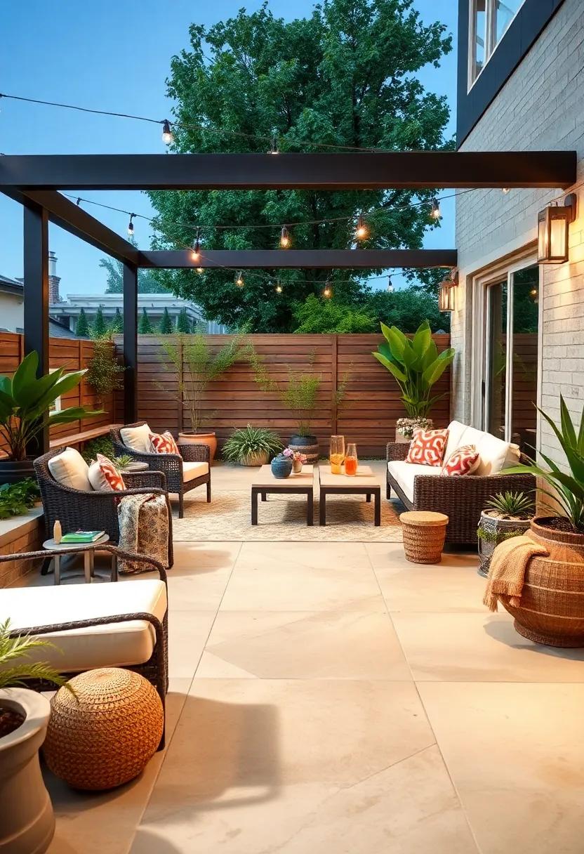 Flexible Layouts: Design your patio ⁣with movable furniture‍ or modular components for maximum⁢ versatility,⁣ making it⁢ easy to adapt to various activities ⁤and gatherings sustainably