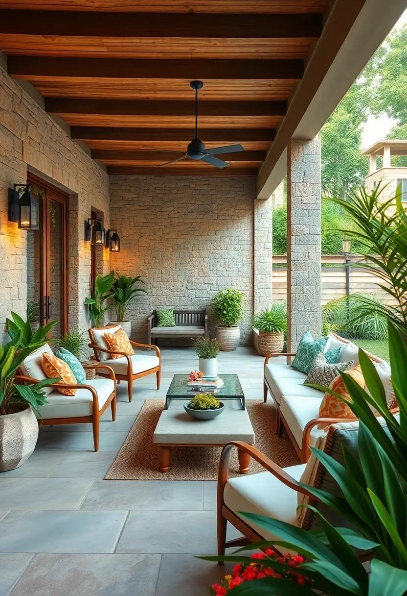 Nature-Inspired Color Palette: Opt for earthy tones in your decor to foster a calming atmosphere that connects your patio with ‌the surrounding environment