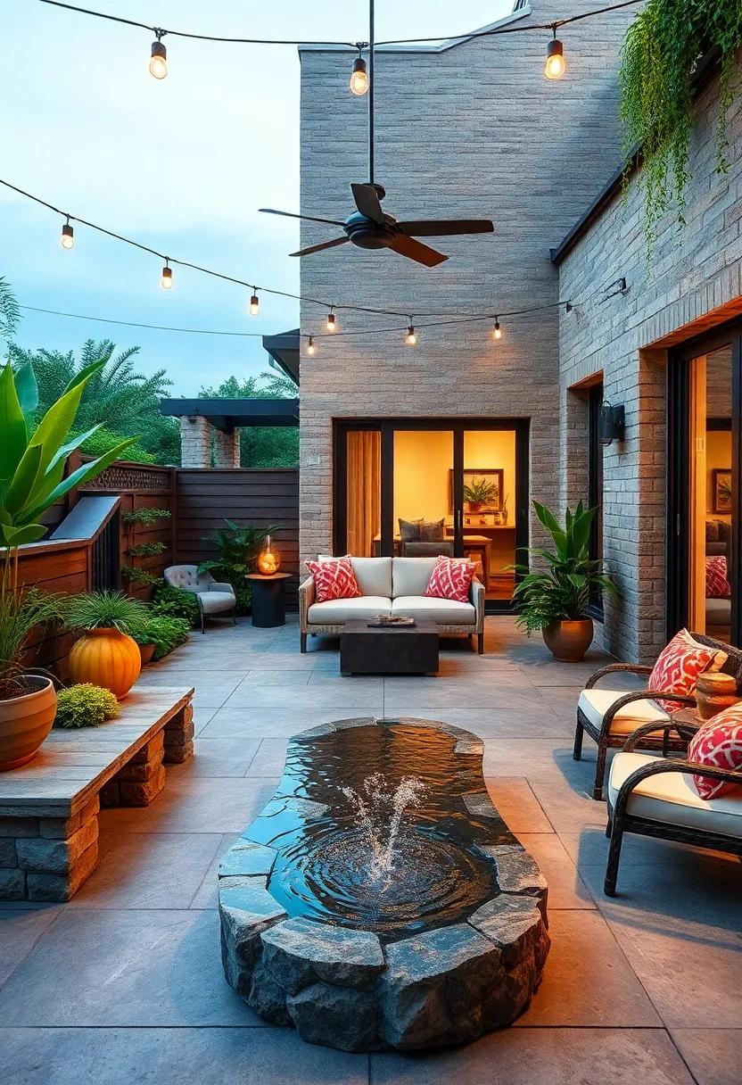 solar Water Features: Introduce a solar-powered water feature for a soothing sound that enhances relaxation and​ attracts⁤ wildlife to your outdoor space