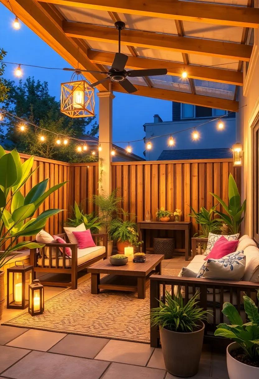 Solar-Powered ⁤Lighting: Illuminate your patio sustainably with solar⁤ lanterns or ⁢string lights, creating ⁤a magical ambiance while saving on electricity