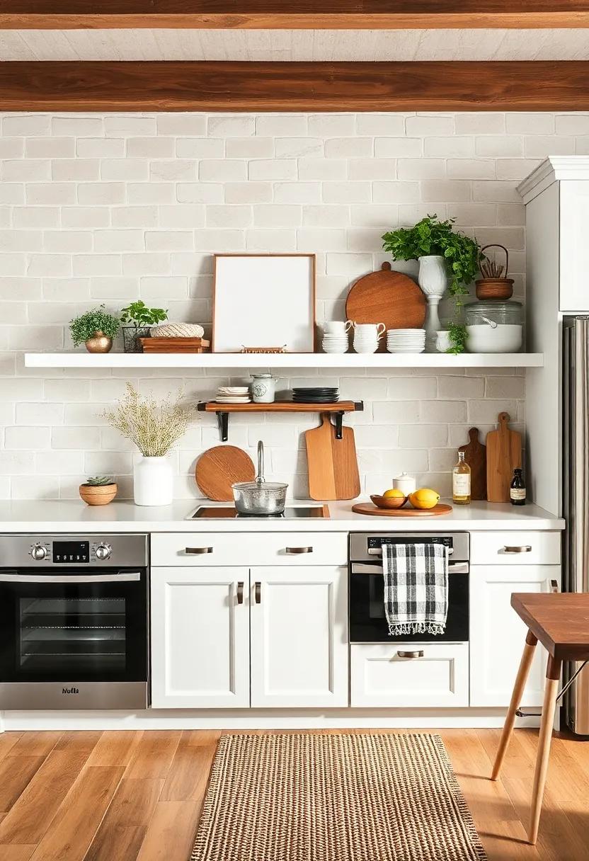 Layered Textiles:‍ Add texture‌ with layered textiles like a thick woven runner under‌ your kitchen decor, providing a contrasting backdrop that enhances⁢ the overall aesthetic