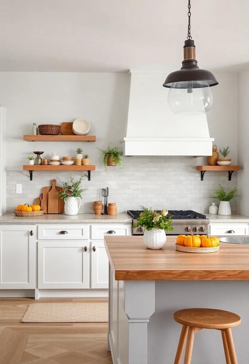 Seasonal ⁢decor Changes: Rotate seasonal decor items—like small pumpkins‌ in the fall or holiday-themed dishware—to keep your kitchen feeling fresh and ‌relevant