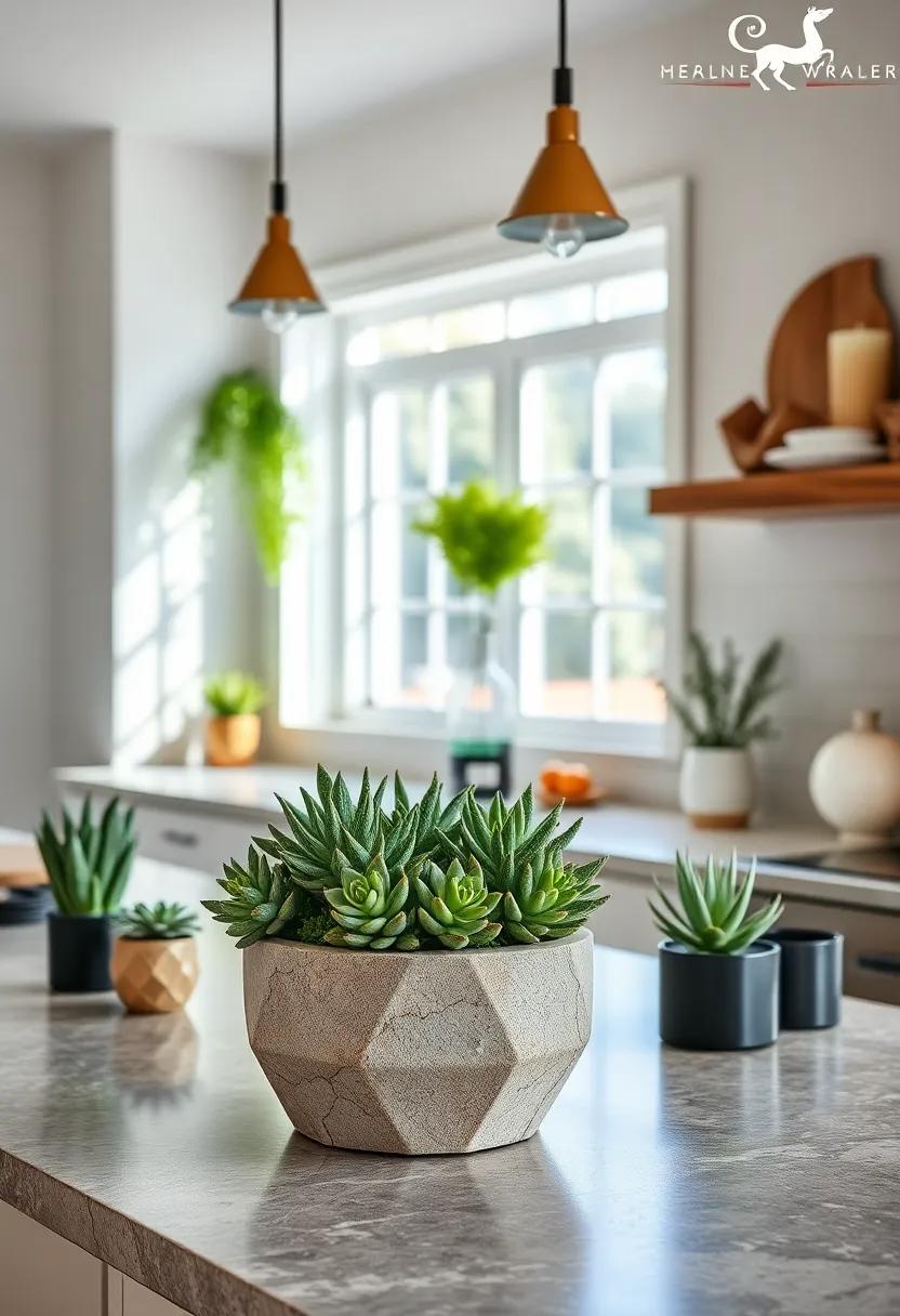 Succulent Arrangement: Add a touch of ⁢greenery with a low-maintenance succulent arrangement that thrives in bright natural light,infusing life into the room