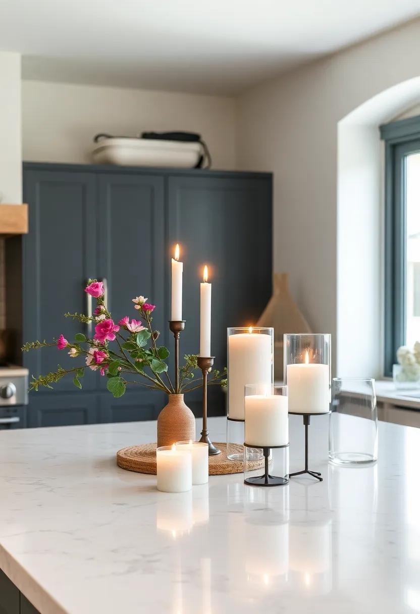Minimalist Candle Arrangements: Offer a‍ serene atmosphere with minimalist candle⁤ arrangements, utilizing simple holders to complement your farmhouse decor while providing soft lighting