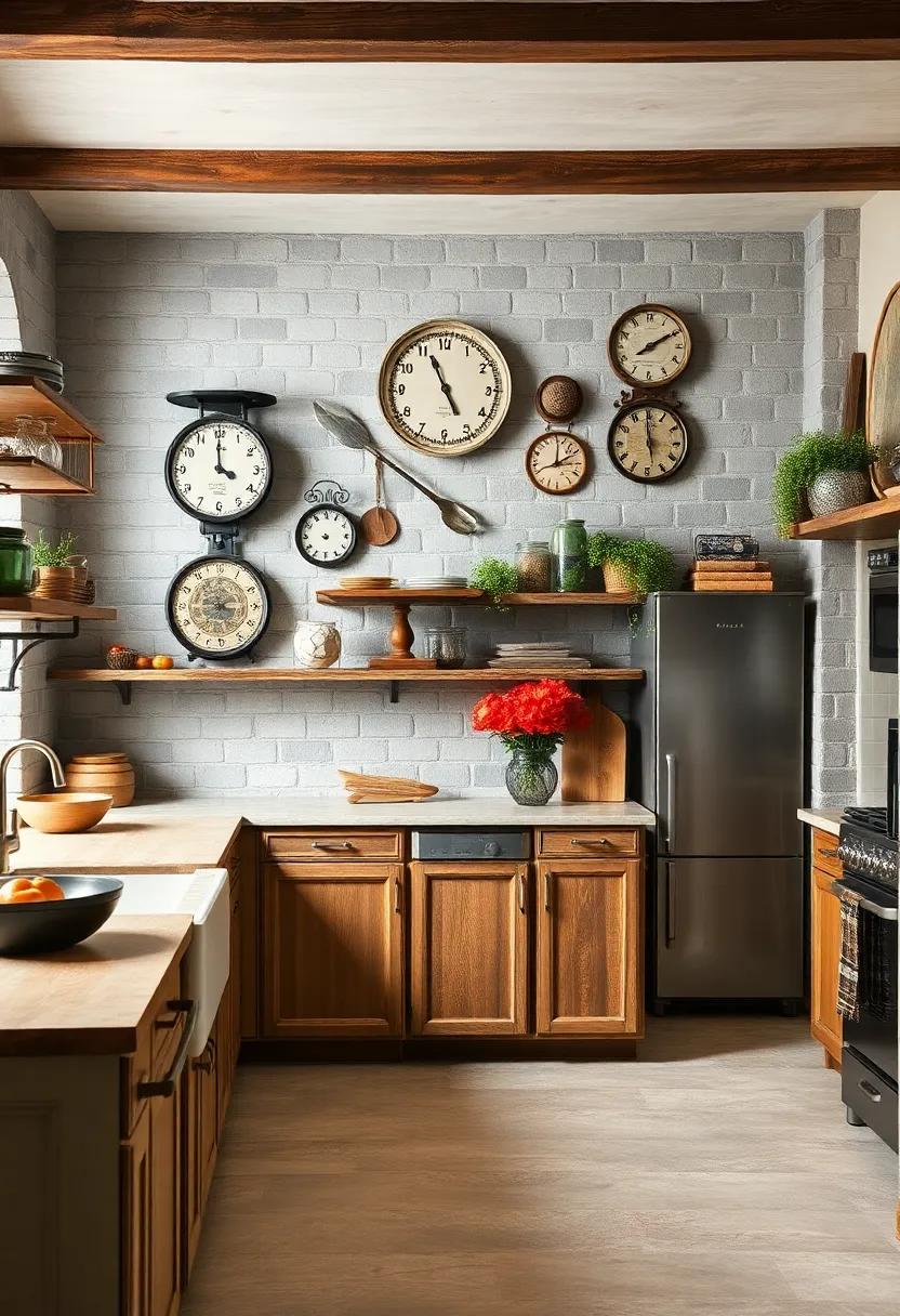 Antique Scale ⁤Displays - Use ​antique scales as ⁢wall decor, highlighting the blend of ‌art and functionality‌ in ‌a kitchen space