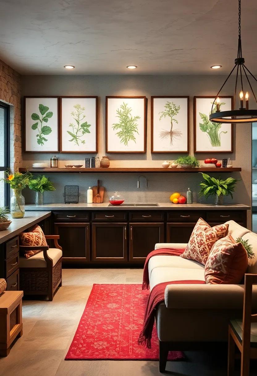 Botanical Prints - Display large botanical⁣ prints of herbs and‍ vegetables to celebrate the ⁤culinary journey from⁢ garden to ⁢table