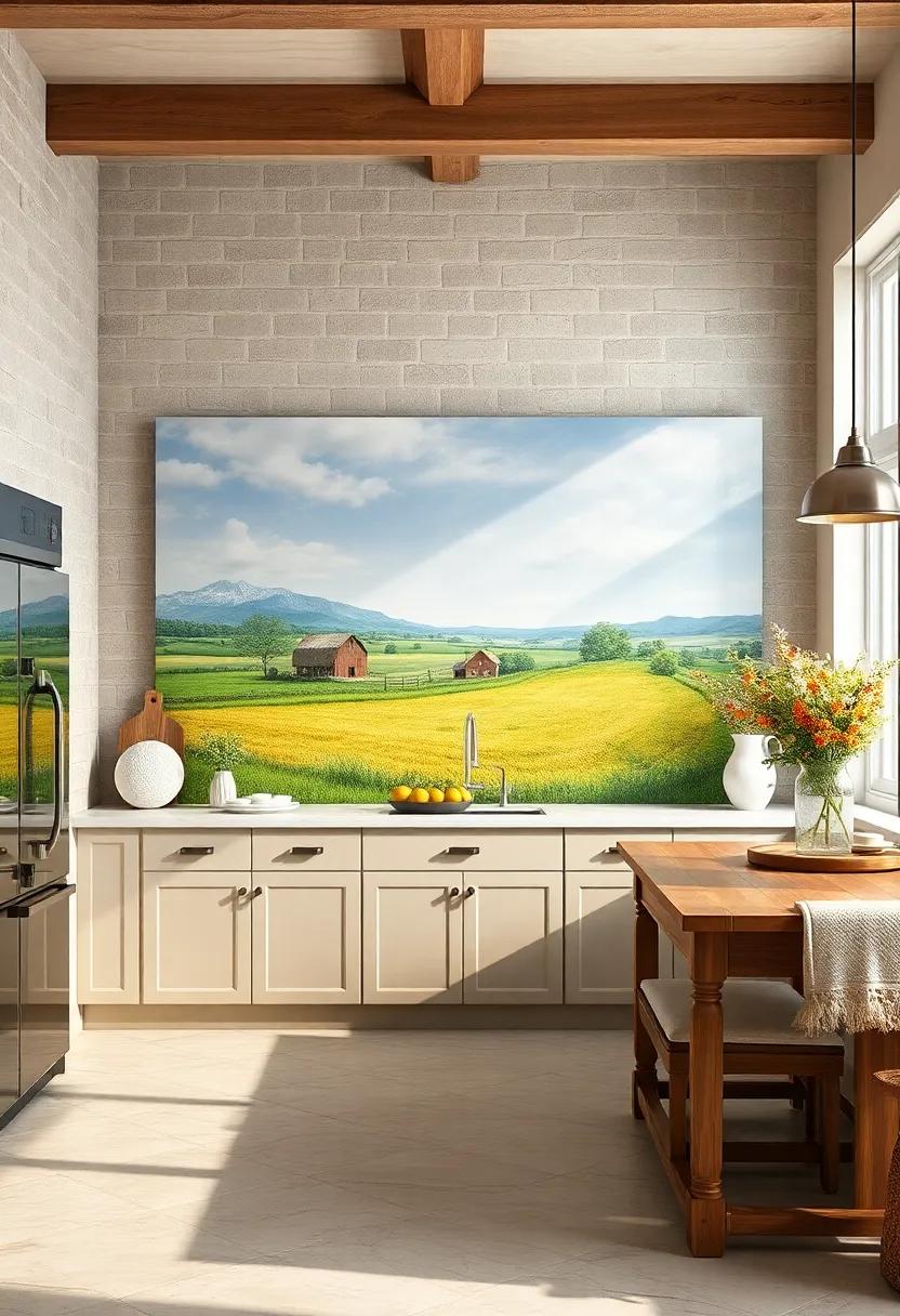 Canvas‍ Landscape Paintings - large canvas artworks depicting⁣ serene farmland scenes can evoke a sense of peace and tranquility