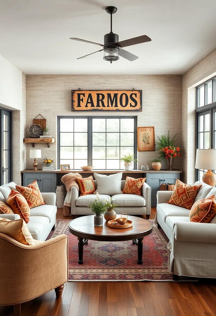 Exquisite⁣ Textures and Fabrics for an ⁣Inviting vintage Farmhouse Atmosphere