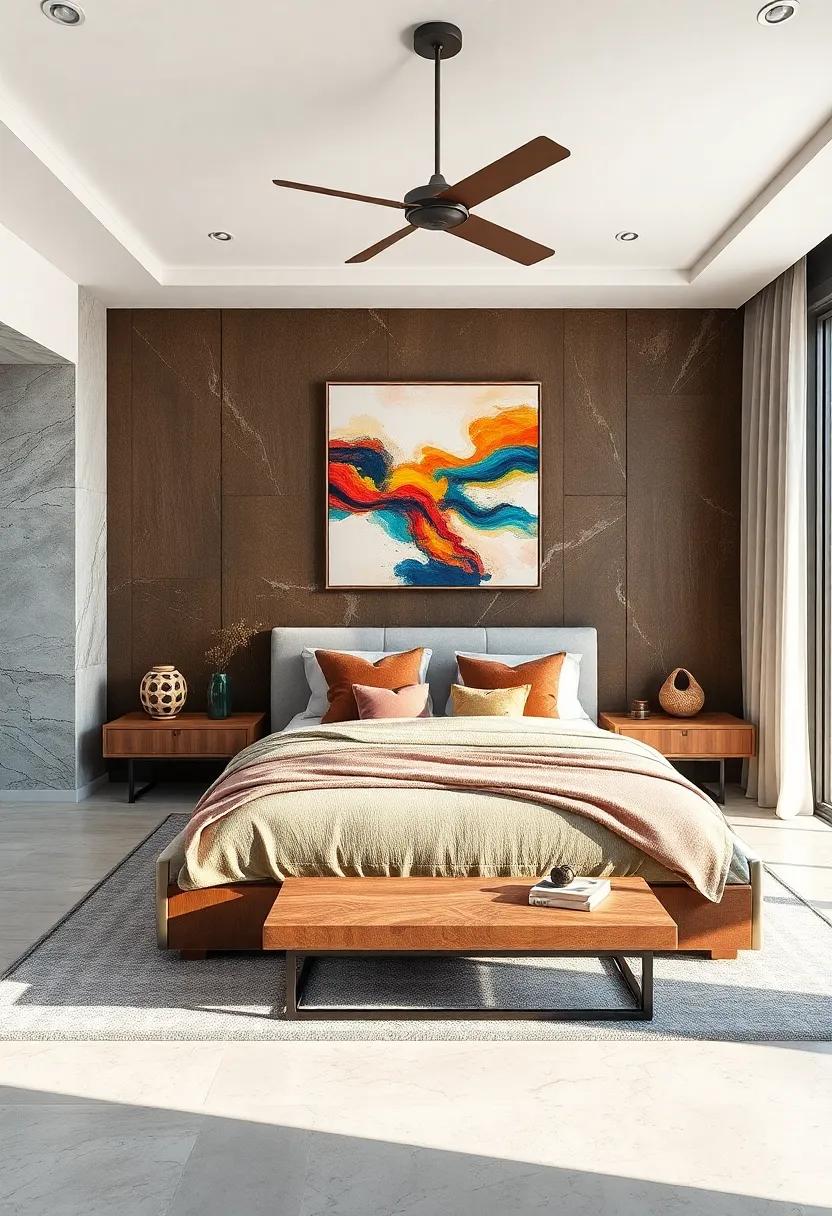 Artistic Haven: Transform your bedroom into a canvas by incorporating bold strokes of color and unique art installations that⁤ inspire creativity