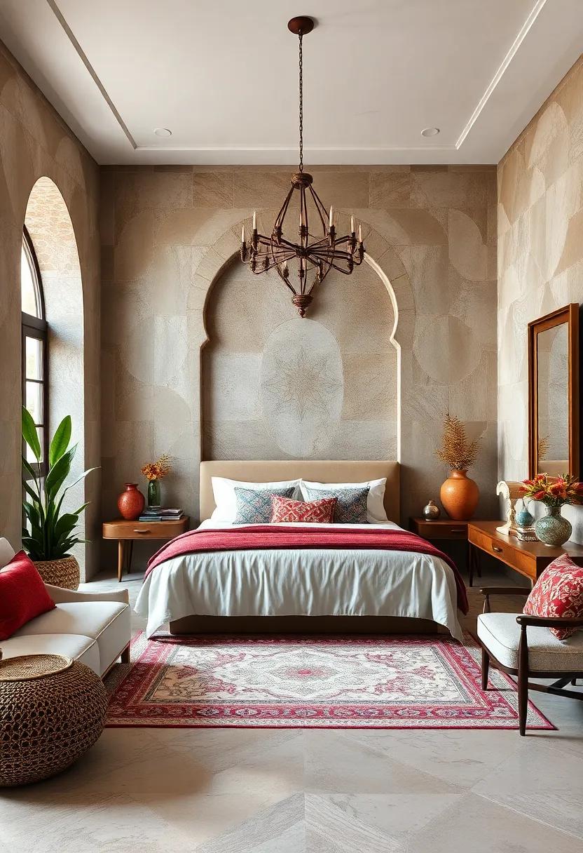 Morrocan Retreat: ‌Opt for intricate ​tile work‌ and ornate textiles to create⁤ a ⁢Moroccan-inspired haven, rich⁤ in color and cultural⁢ textures