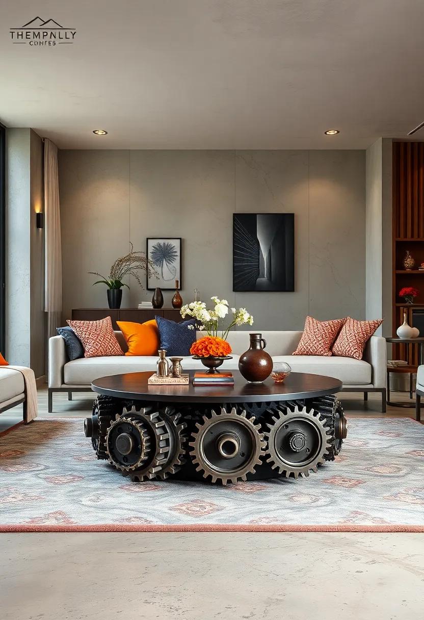 Gear Coffee Table: Capture attention with an innovative coffee table designed around ⁤actual gears, blending steampunk elements with a functional furniture piece for avid collectors