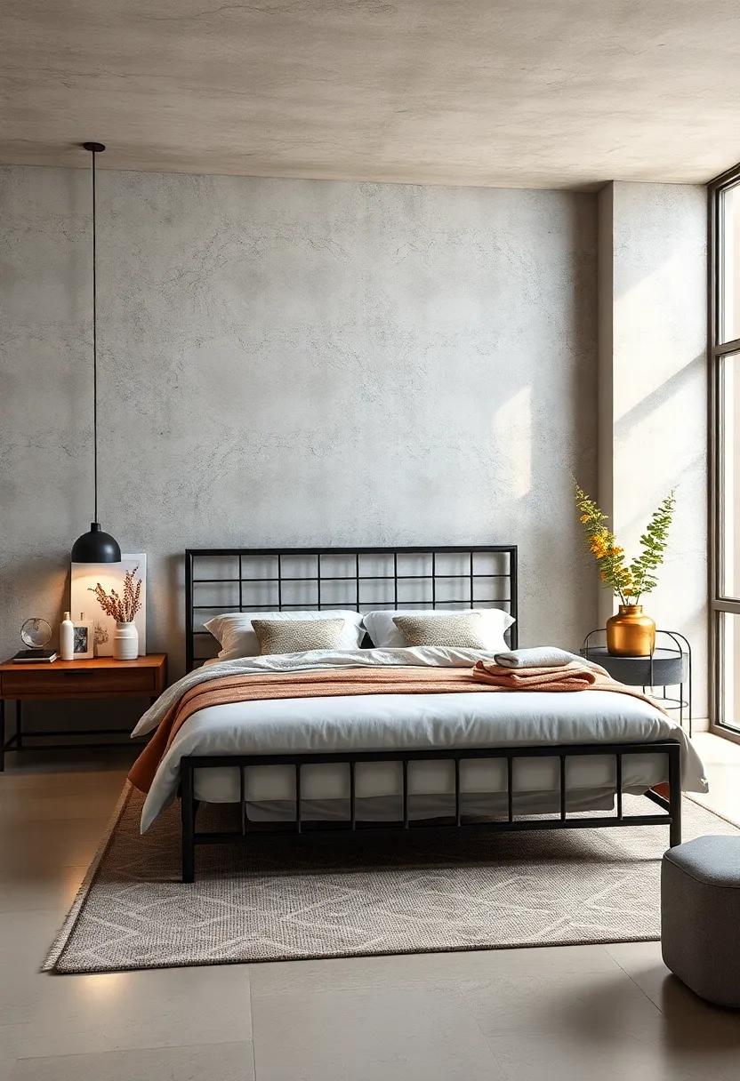 Industrial-Style Bed Frame: Transform your bedroom with ⁢a bold industrial bed frame crafted from raw metal, featuring ⁤clean lines and an unobtrusive silhouette for ⁢a ⁢minimalist touch