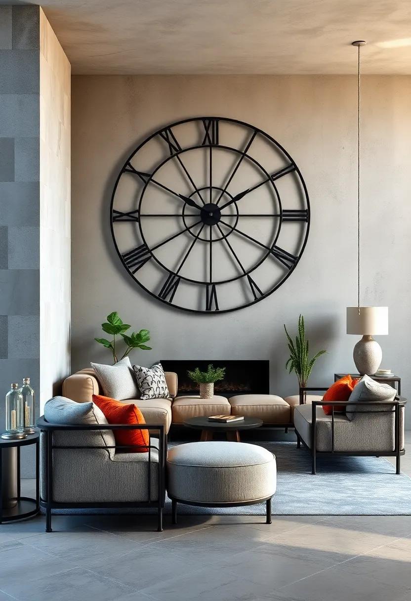 Oversized Metal Wall ⁤Clock: Make a statement ⁣on your walls ⁣with an oversized metal wall clock that marries functionality‍ and style, complementing various‌ decor⁢ styles in your home