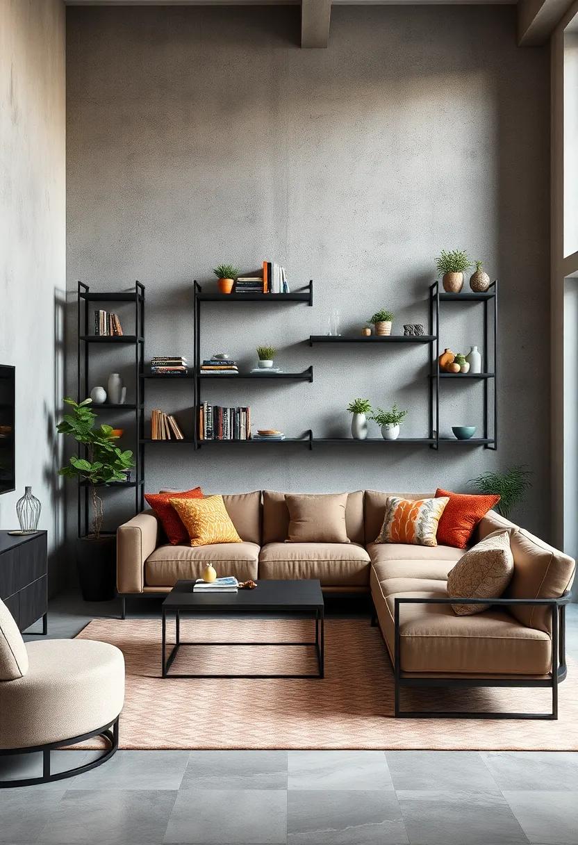 Unique Metal⁤ Wall Shelves: Rethink storage with wall-mounted metal​ shelves‌ that add dimension and style to your room, perfect for‌ showcasing books or decorative items