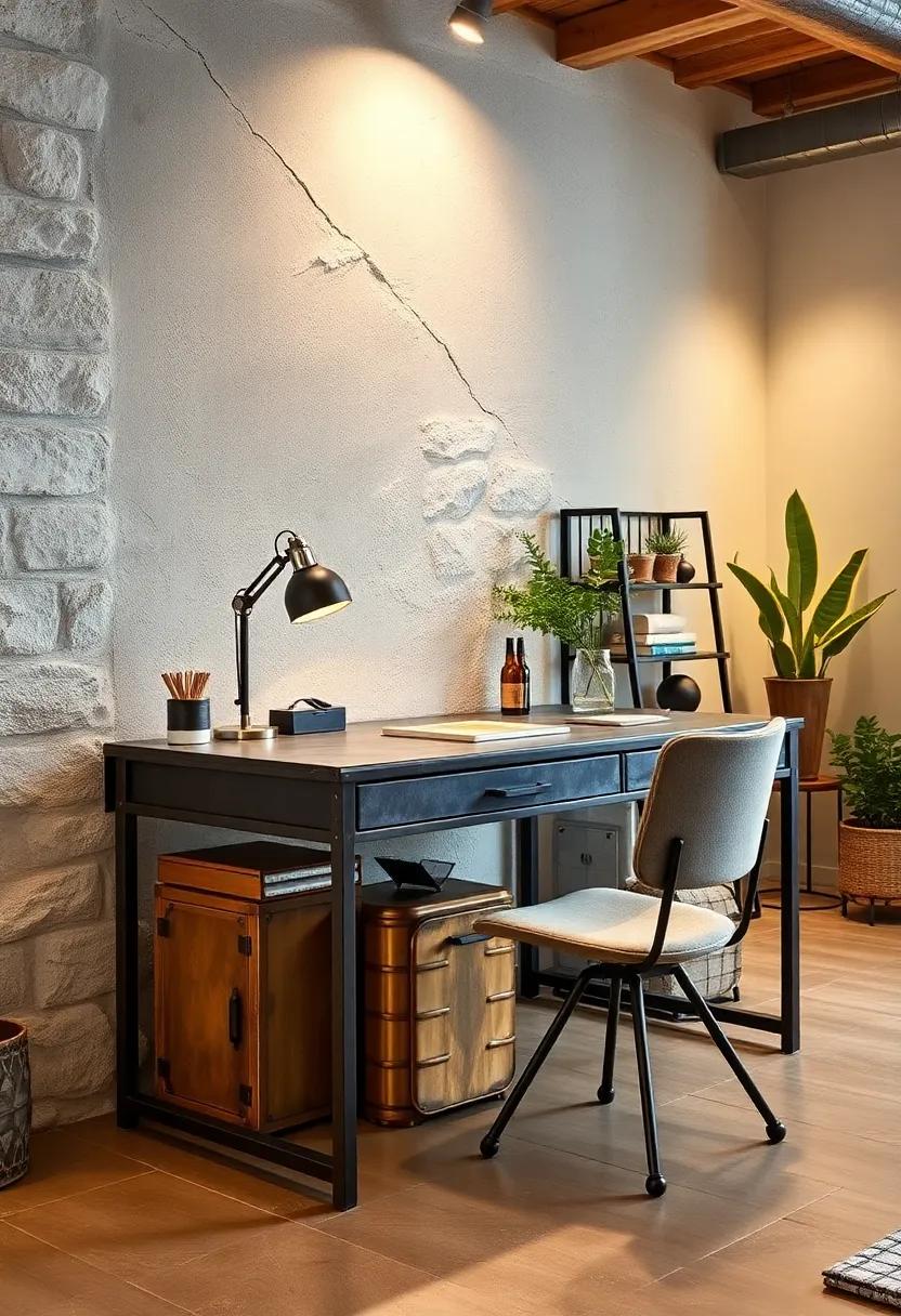 Vintage Industrial ⁢Desk: Boost your productivity​ with a vintage-inspired industrial desk, featuring a distressed metal finish ‌and ample storage​ options for a stylish and functional ‌workspace