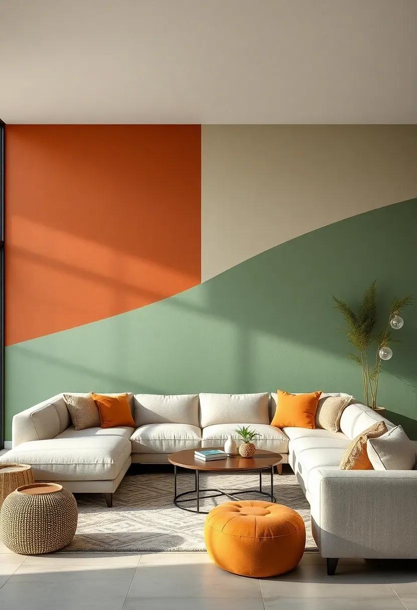 Nature's Inspiration: Use a soft sage green and a warm terracotta to bring ‌in the colors of nature, creating a soothing ambiance
