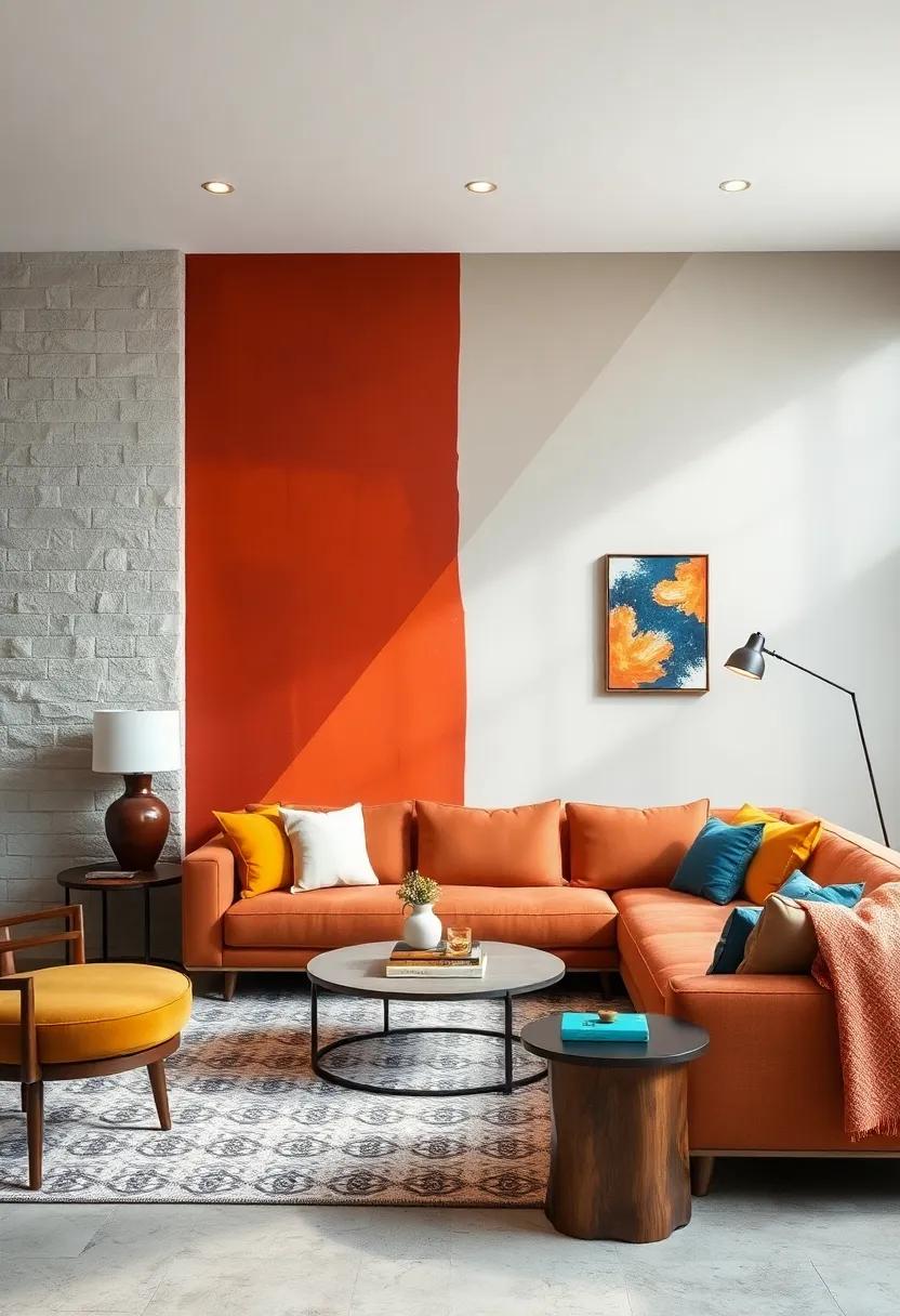 Artistic ‌Expression: Create‍ your accent wall with handmade art or painted​ designs that showcase contrasting ⁢colors reflecting your⁤ personality