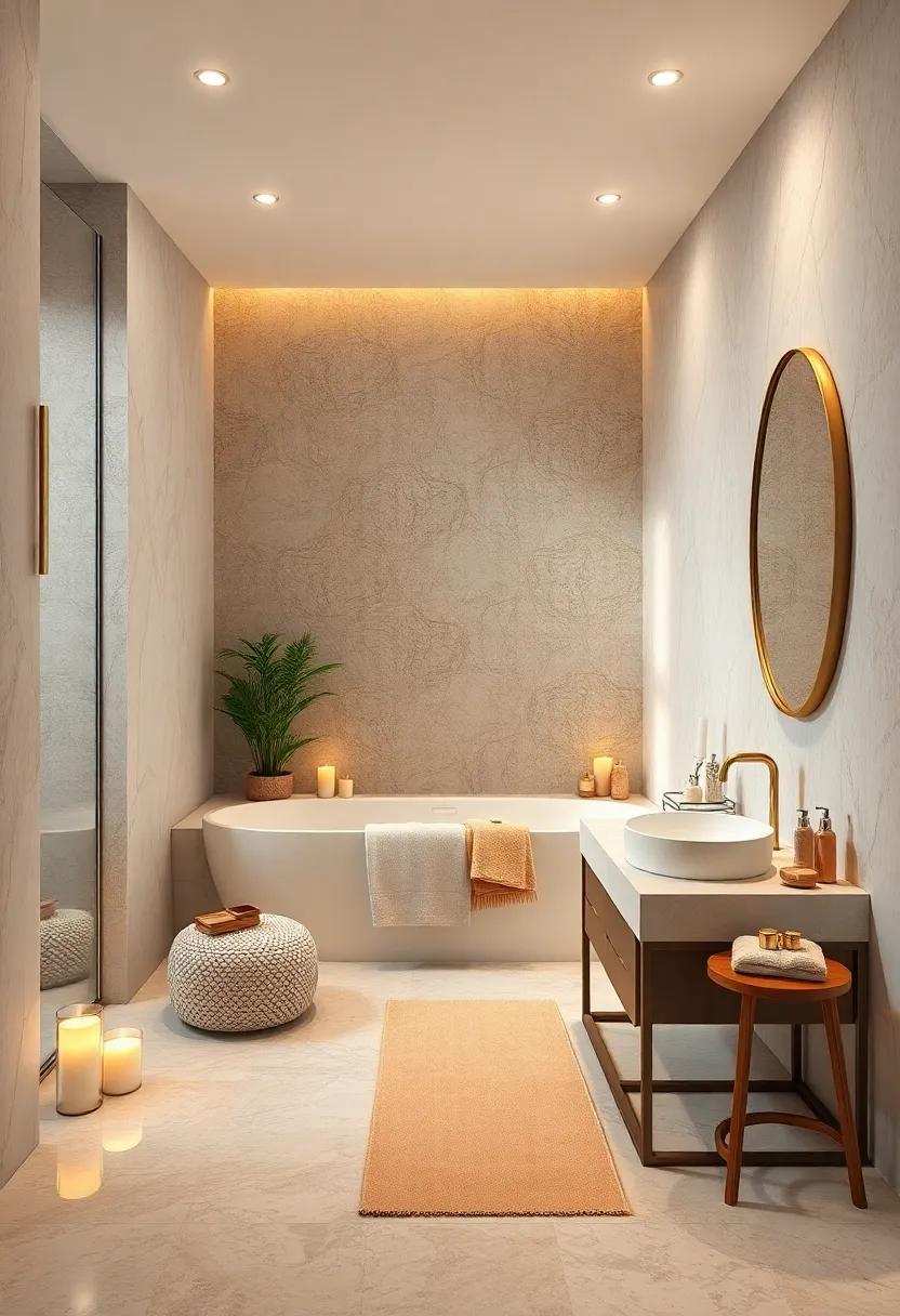 Design a wellness nook with scented candles, essential‌ oils, and calming decor for a holistic escape