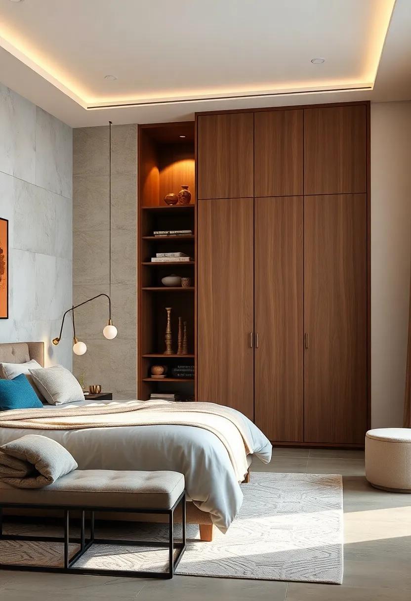 Artistic Divide: Use an artistic room divider wardrobe⁢ to ⁤separate your bedroom space stylishly​ while providing elegant ⁣storage solutions that enhance both form and function