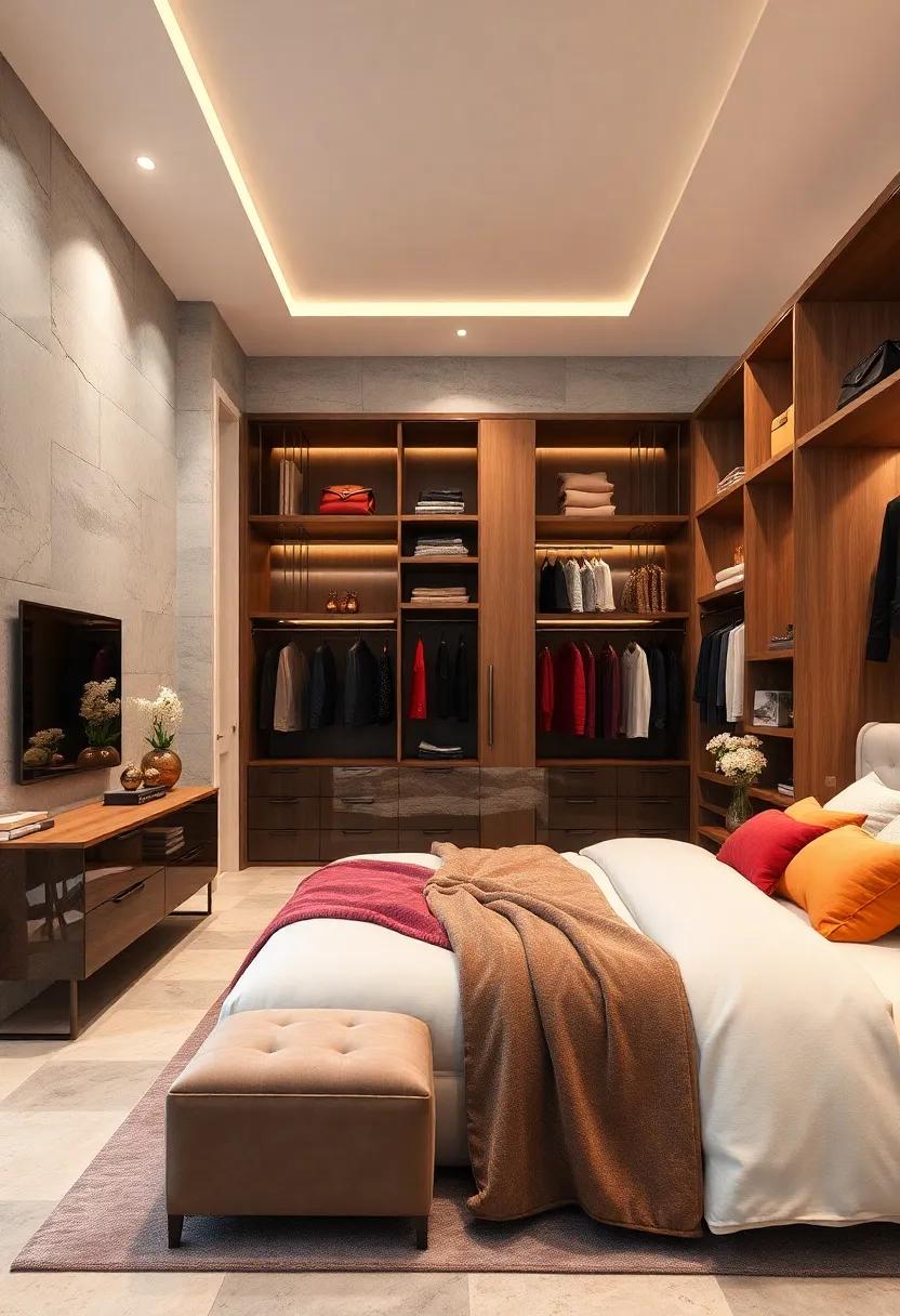 Glam ​Walk-in: For the ultimate luxury⁢ experience, explore ‍grand walk-in wardrobes that offer ​expansive​ space and meticulous​ organization,​ reminiscent⁣ of a high-end‍ boutique