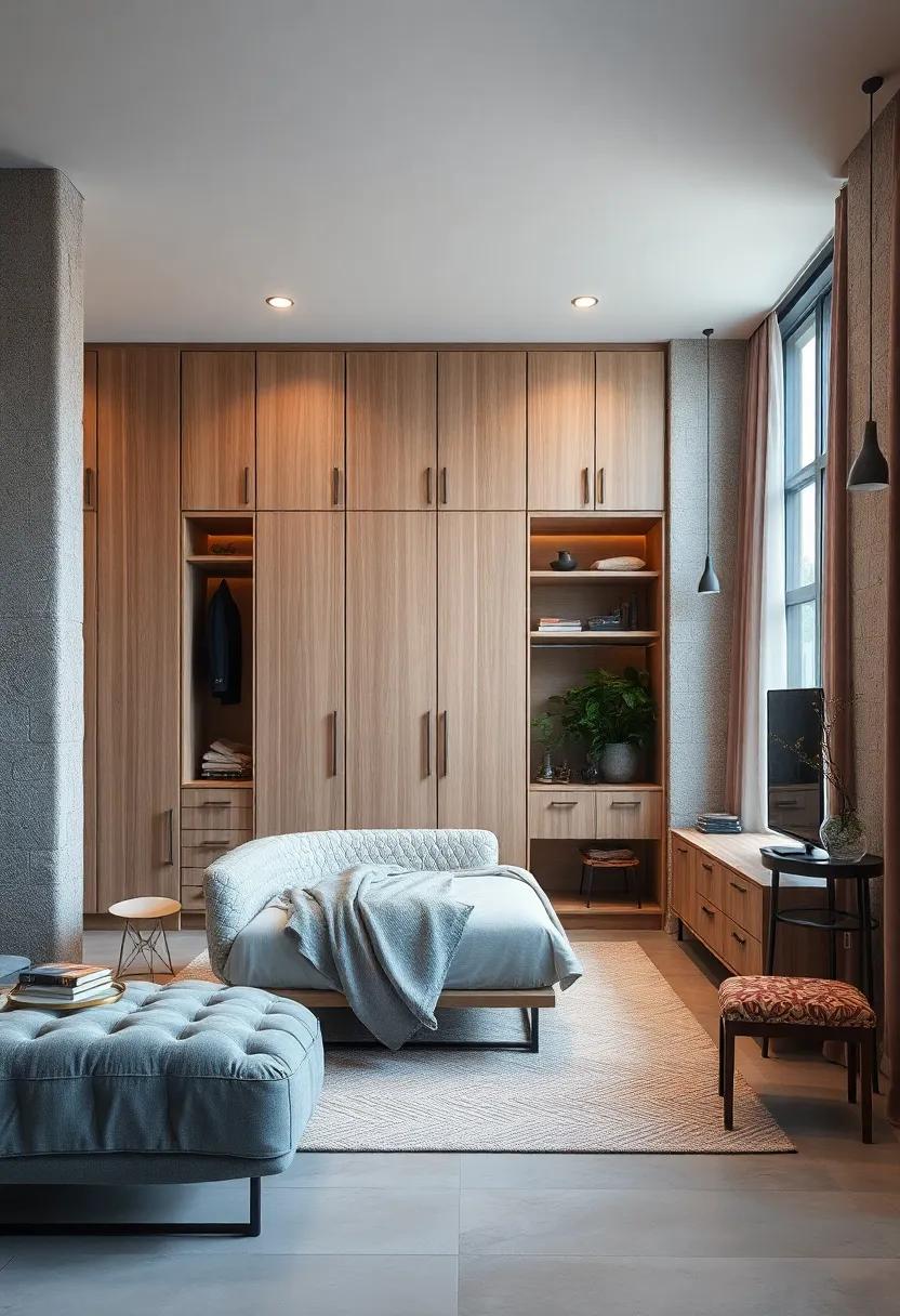 Industrial ‌Style: Embrace raw materials and an urban vibe⁣ with a wardrobe that incorporates metal⁤ elements and unfinished ‌wood, merging functionality with an edgy‍ aesthetic