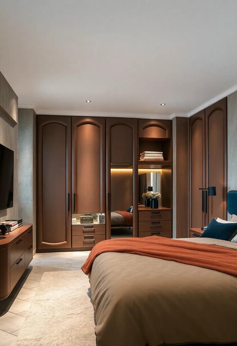 Luxurious Leather Finish: Indulge in​ upholstered wardrobes that feature sumptuous leather finishes, providing a touch‍ of ⁤opulence while ​offering durability and easy ⁤maintenance