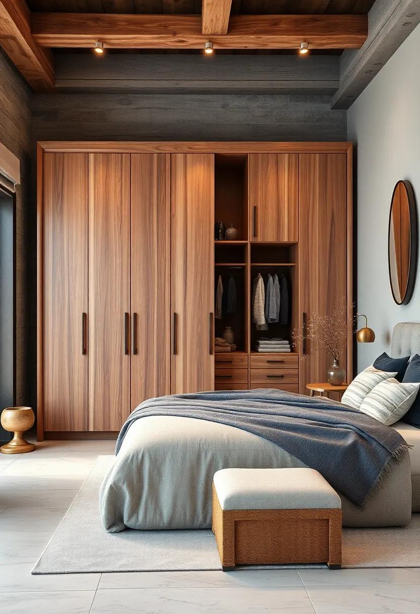 Rustic Elegance: Introduce a touch ⁢of countryside charm with a wardrobe made from reclaimed wood, showcasing natural finishes and timeless craftsmanship for a cozy yet sophisticated ⁢feel