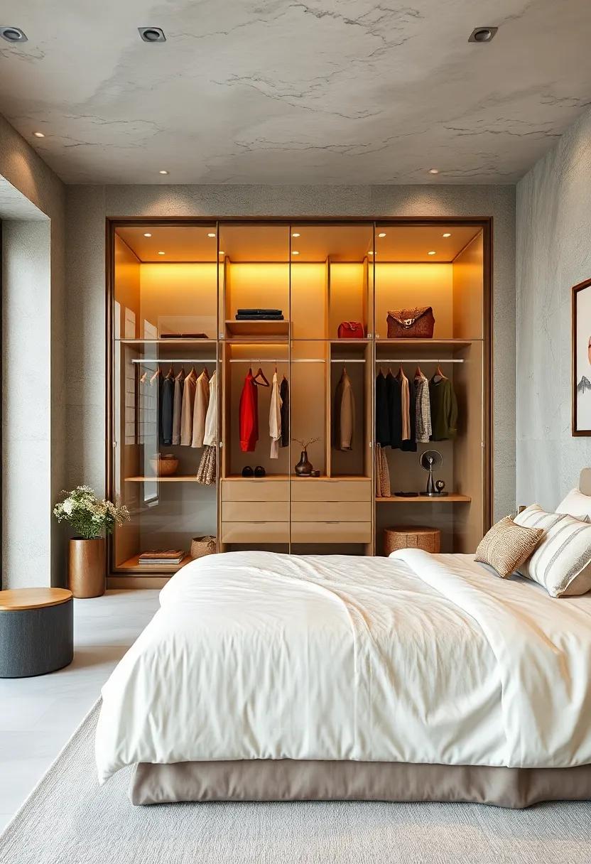 Transparent Elegance: consider wardrobes‌ with glass doors that showcase ⁢your curated wardrobe, adding an ⁤airy, contemporary feel while making‍ getting dressed a delight