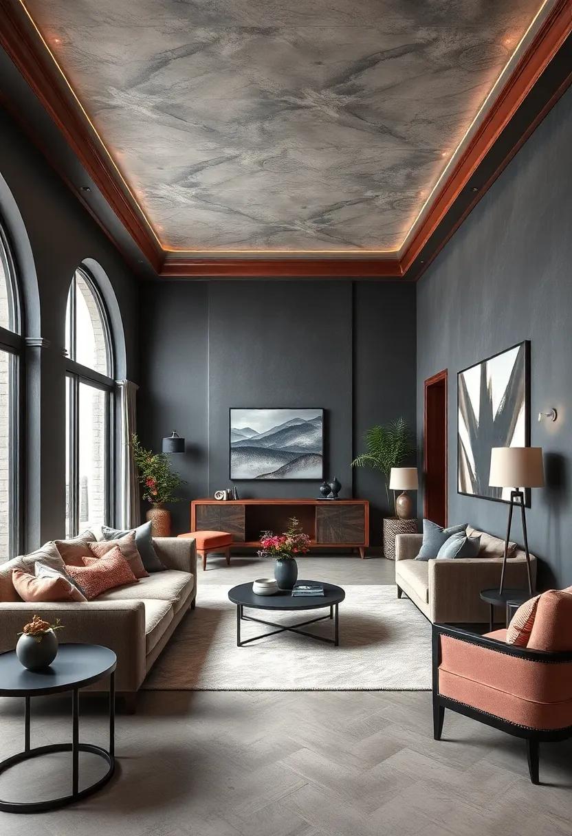 Layered Lighting: Enhance ⁣the atmospheric quality of a room⁤ by using soft ​rosewood⁤ lamps⁣ on ‍deep ‍gray surfaces, casting a warm and inviting glow