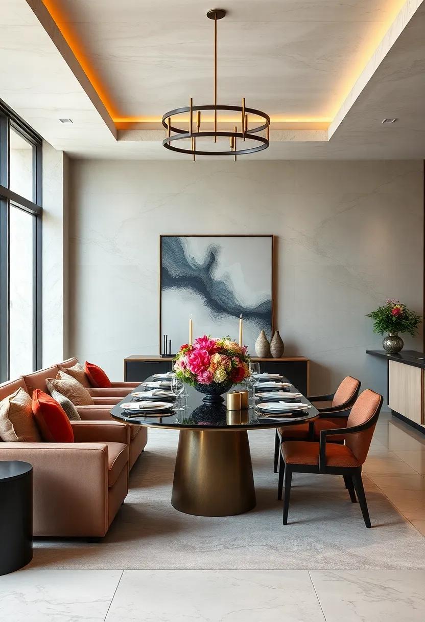 Accent with ‌Bold Centerpieces: Make a statement with oversized floral arrangements, candles, or‍ artful decor that ⁤draws the eye to the table