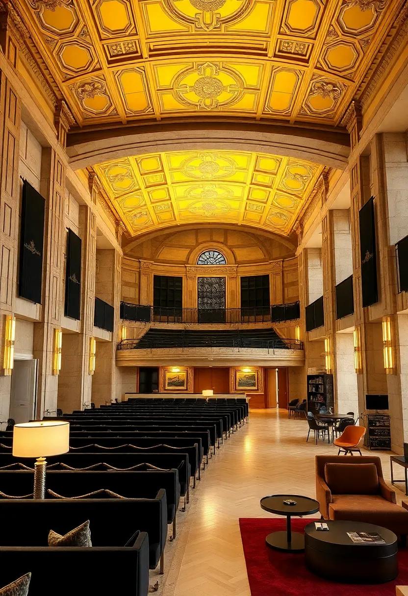 The Royal Albert ​Hall, London - A ‍masterpiece of Art deco design with its gold-accented ceilings and luxurious black velvet seating that ‍creates an opulent atmosphere