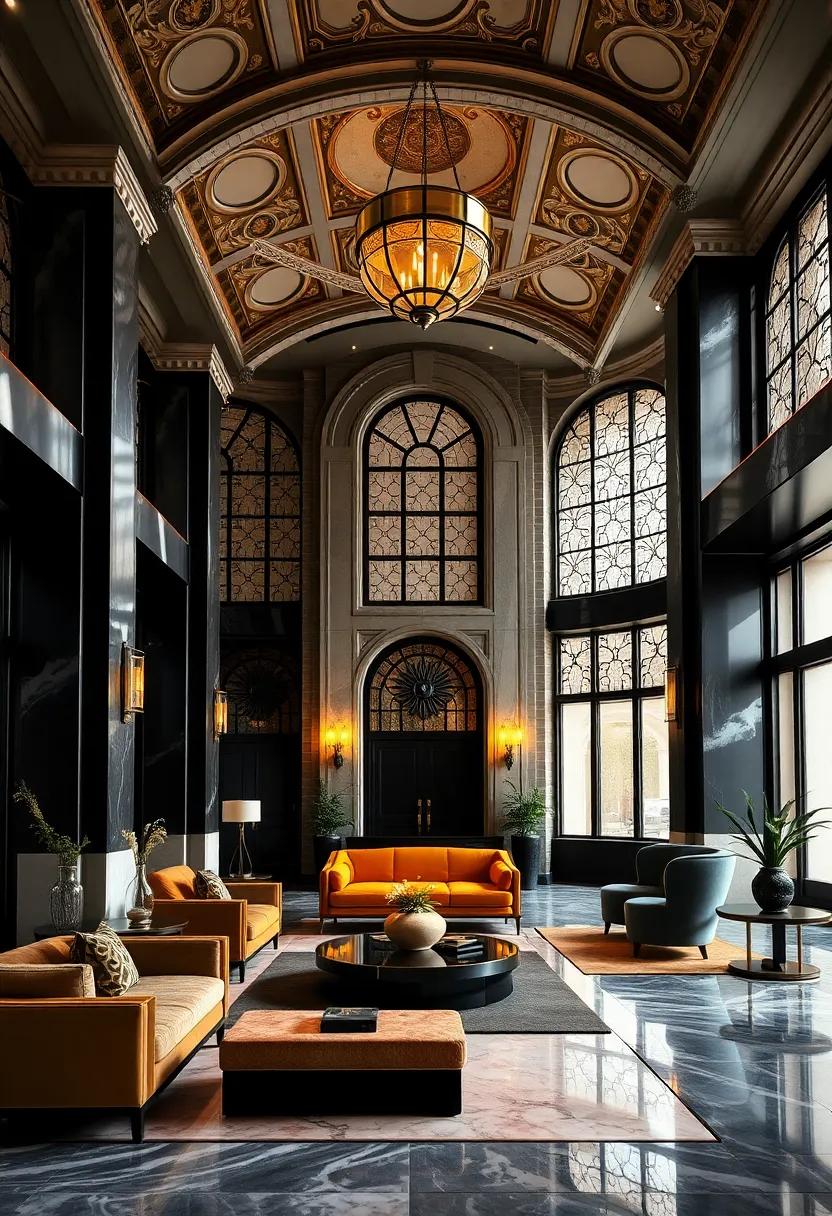 The City⁢ Hall, Philadelphia - Featuring traditional black and gold motifs, this building is a historical jewel with striking Art Deco influences