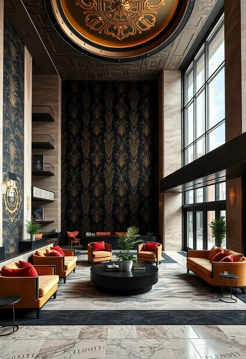 The Fox Theatre, Detroit -⁤ A⁢ lavish example of Art Deco style, this ⁣theatre is ‍renowned for its ornate gold leaf designs alongside ⁢rich black walls that invite wonder