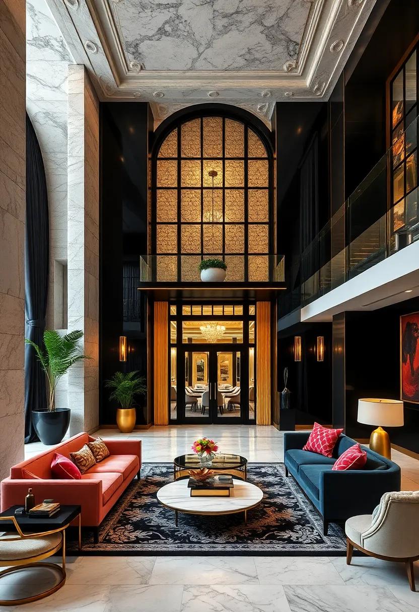 The ‌Spain building, Miami - A striking example of Art Deco architecture with its‌ dramatic black façade complemented‍ by gold details that mark its historic significance